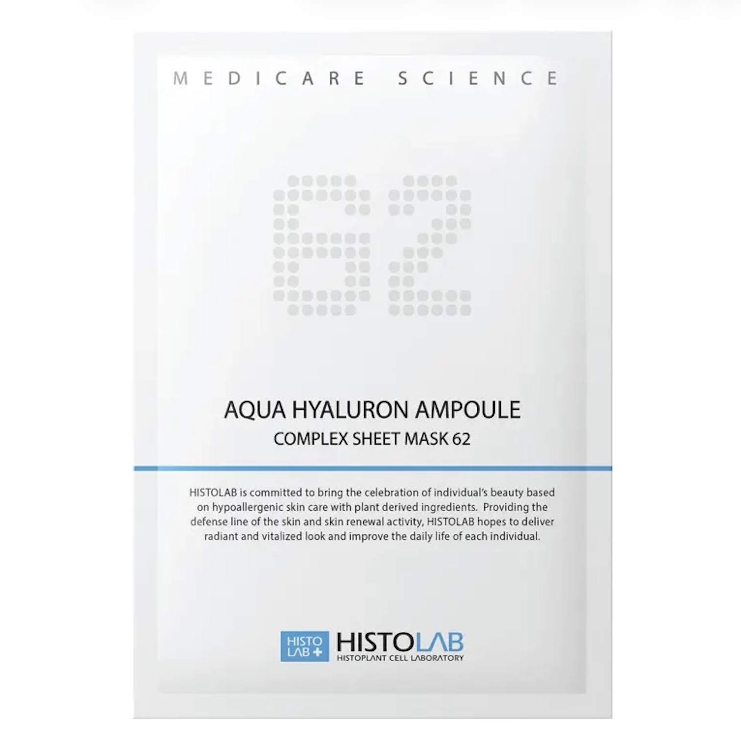 Histolab Aqua Hyaluron Ampoule Complex Sheet Mask - Маска на нетканній основі з гіалуроновою кислотою 62% Histolab Aqua Hyaluron Ampoule Complex Sheet Mask - Маска на нетканній основі з гіалуроновою кислотою 62%