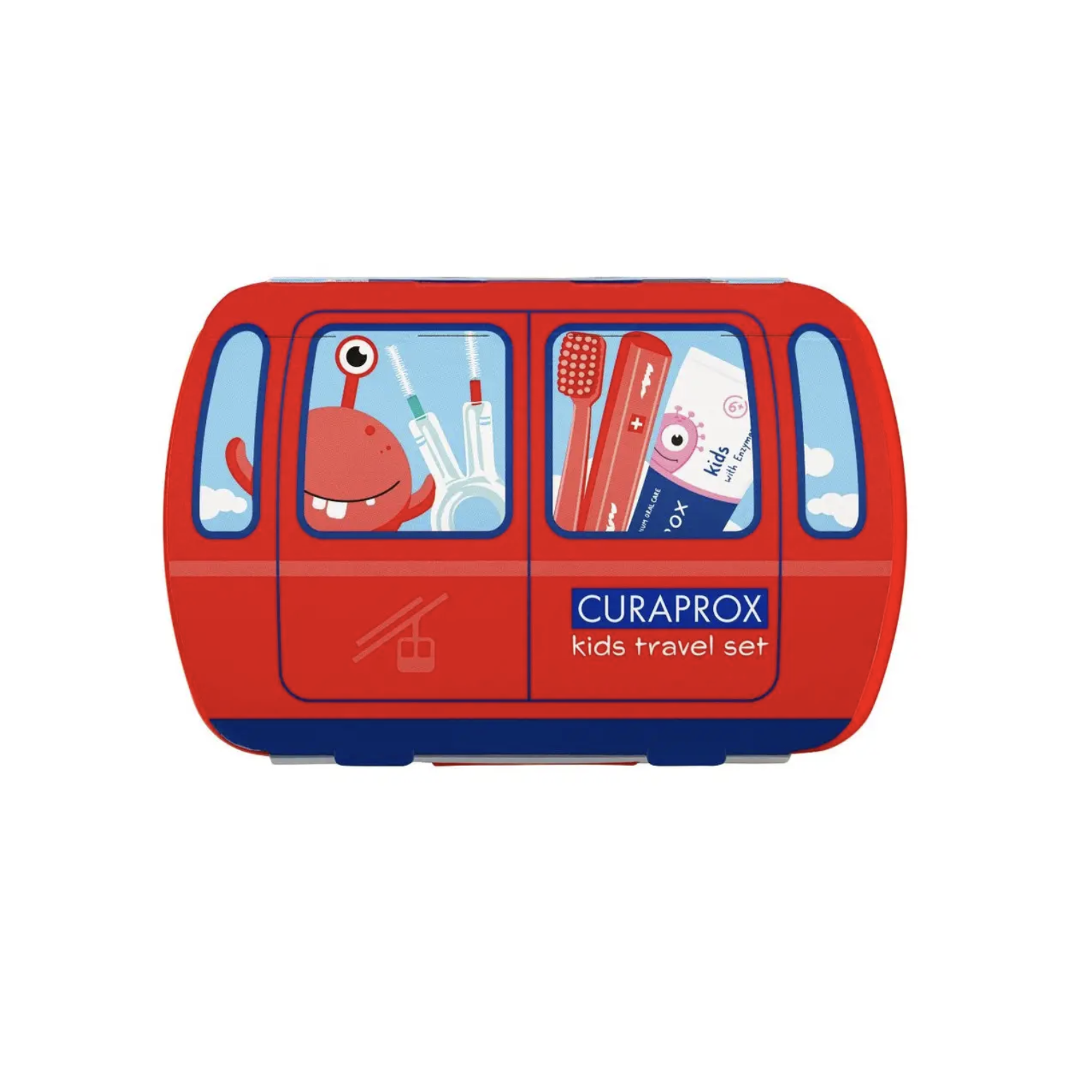 Curaprox Kids Travel Set Red - Дорожній дитячий набір червоний