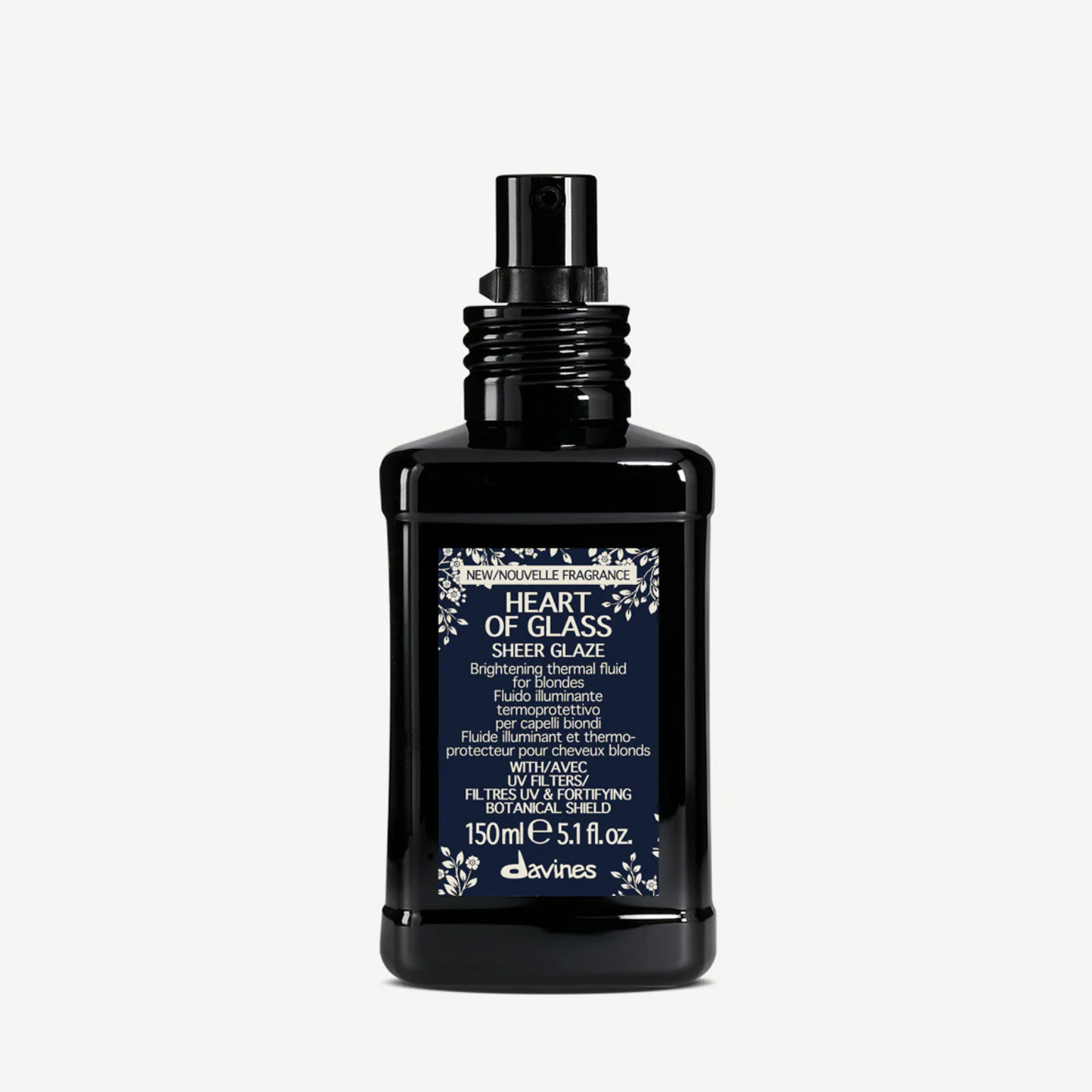 Davines Heart Of Glass Sheer Glaze - Термозахисний флюїд для блиску волосся