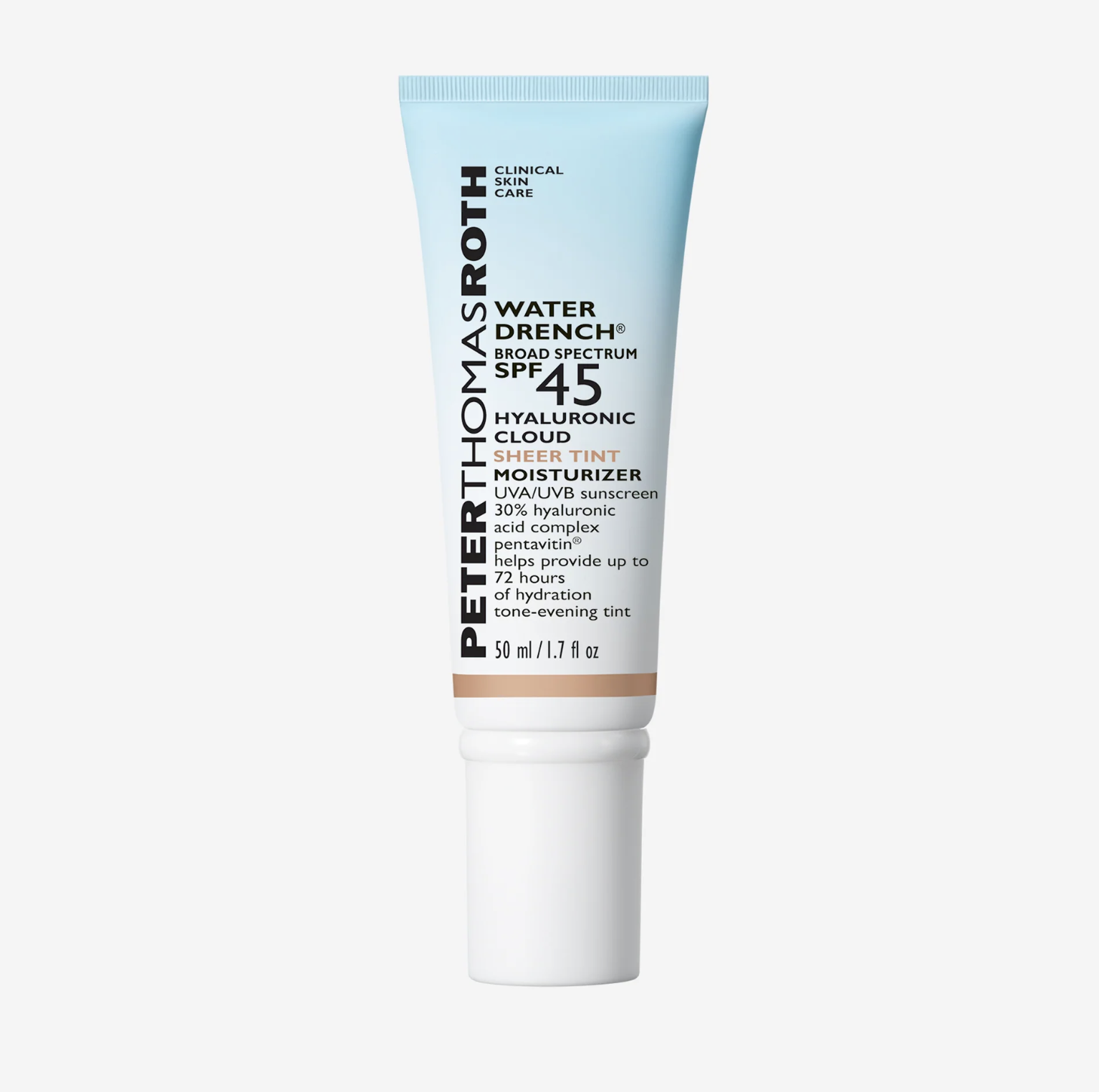 Peter Thomas Roth Water Drench Broad Spectrum SPF 45 Hyaluronic Cloud Sheer Tint Moisturizer - Зволожуючий сонцезахисний тінт