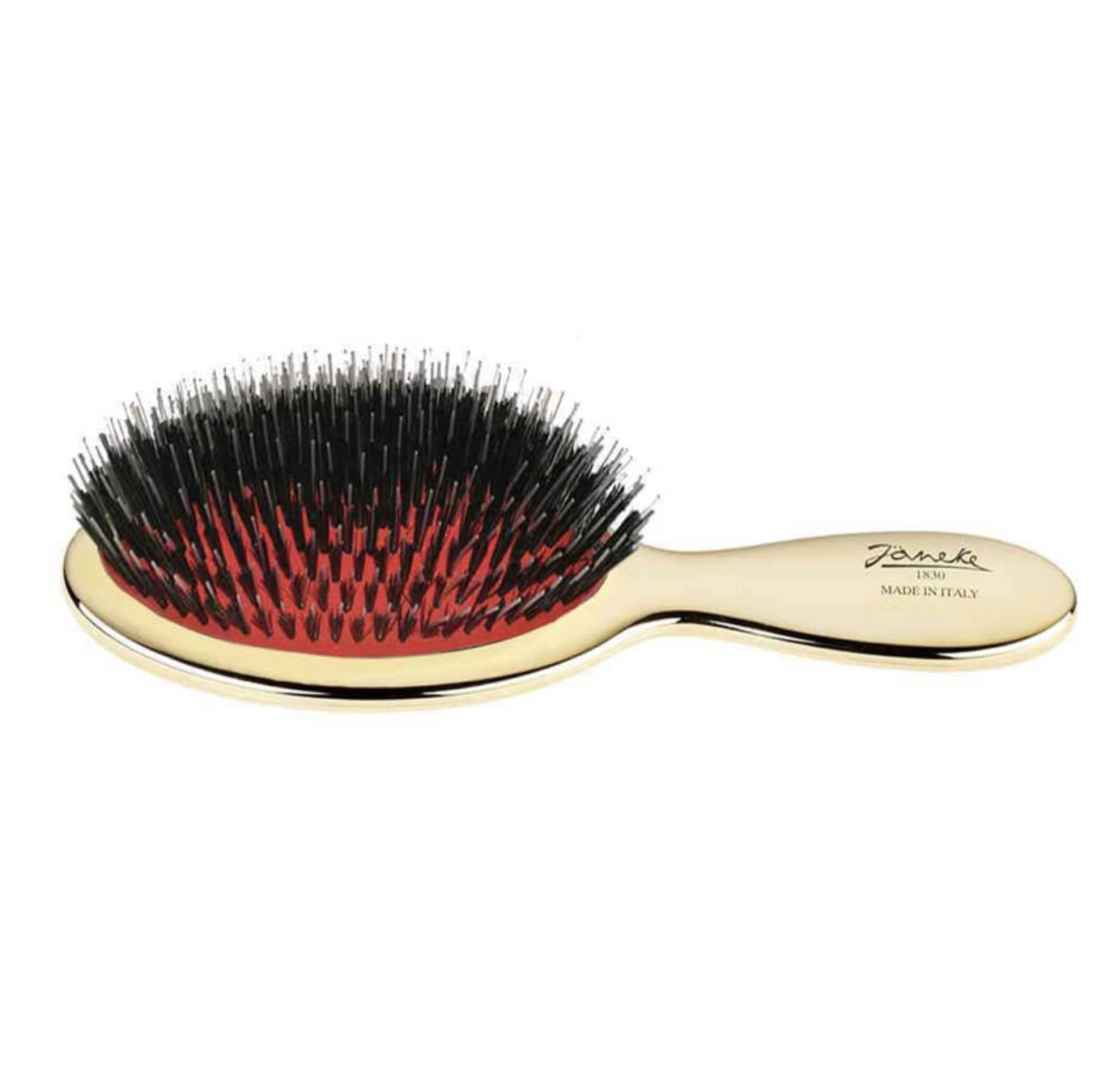 Janeke Hairbrush Mini - Массажная щетка для волос мини золотая AUSP24M