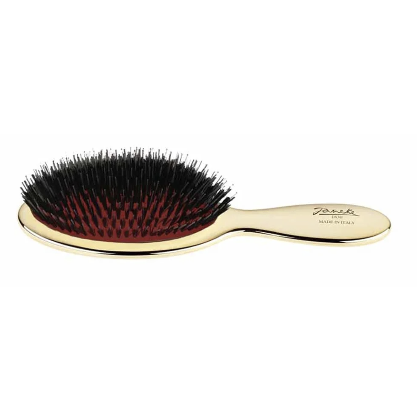 Janeke Hairbrush Small - Массажная щетка для волос маленькая золотая AUSP21M