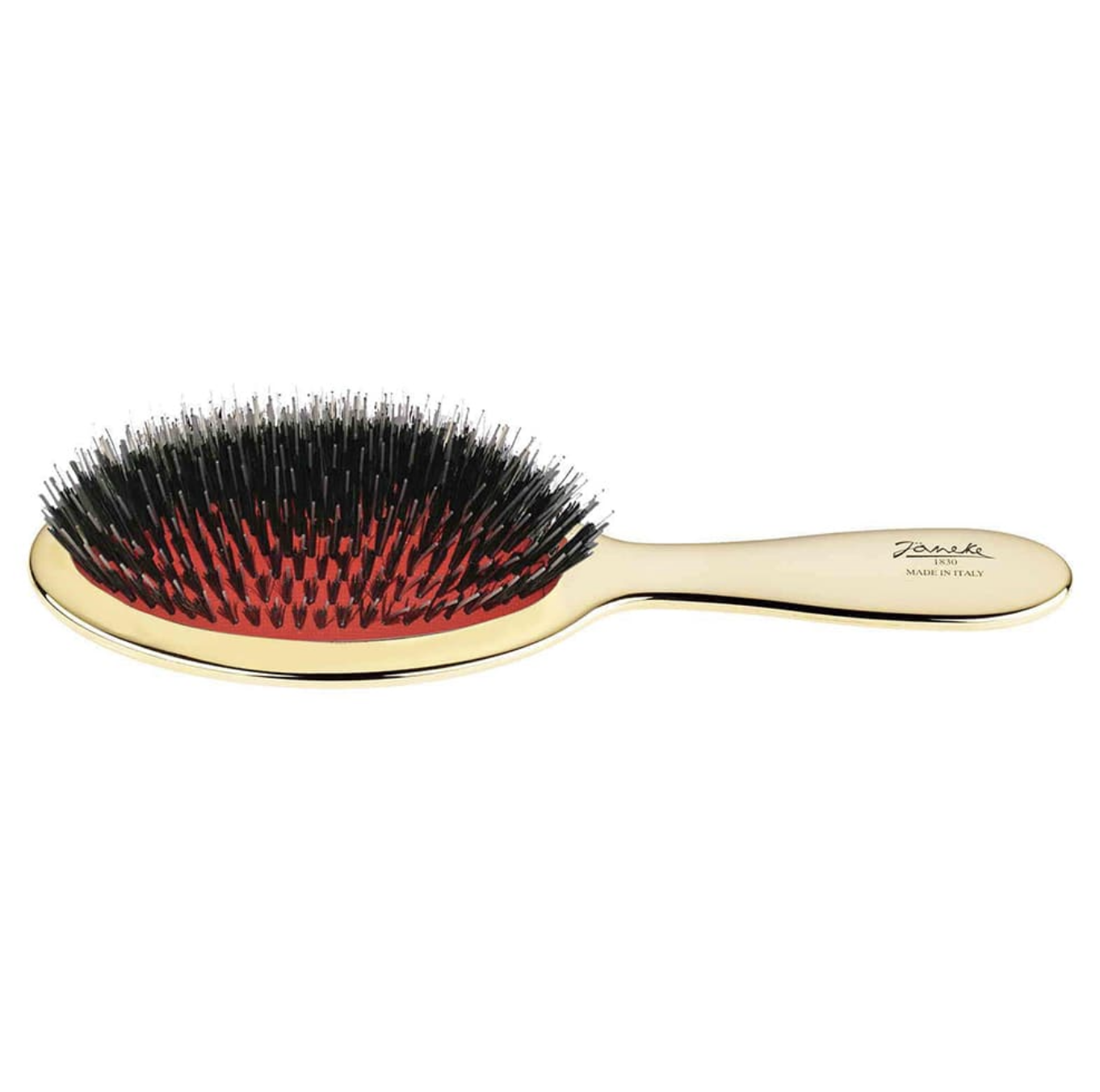 Janeke Hairbrush Middle - Массажная щетка для волос средняя золотая AUSP22M