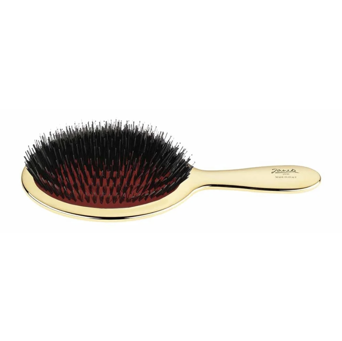 Janeke Hairbrush Large - Массажная щетка для волос золотая большая