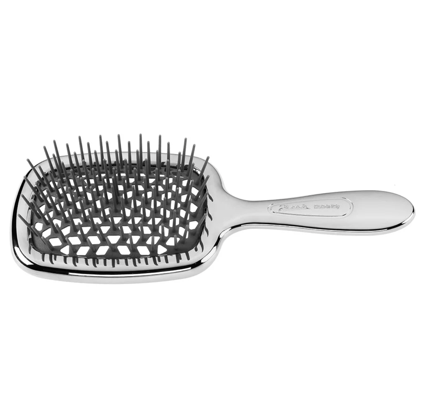 Janeke Superbrush Standart - Щітка для волосся срібна з сірим CRSP 230