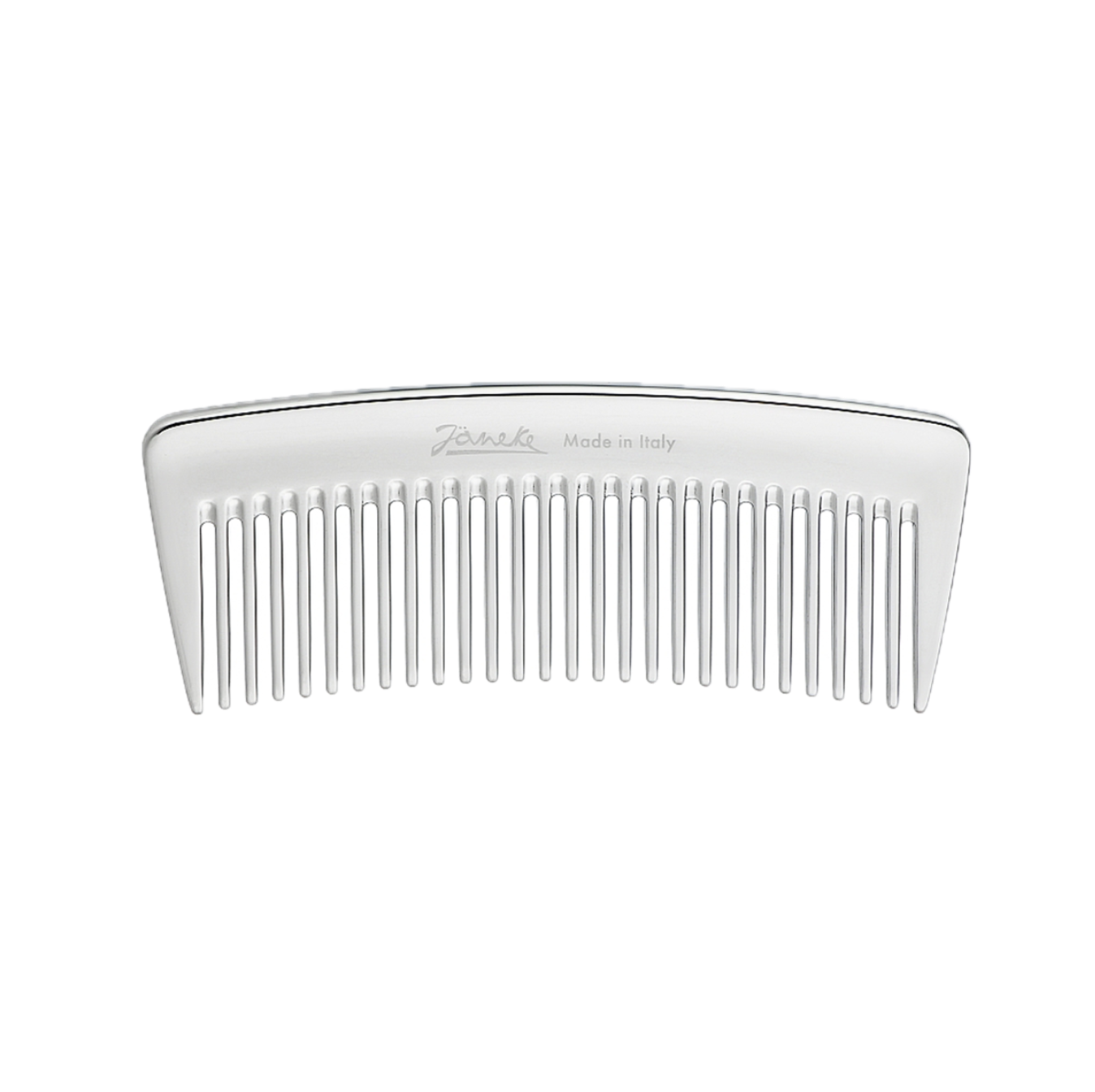 Janeke Styling Comb Small - Гребень для волос маленький серебряный CR855
