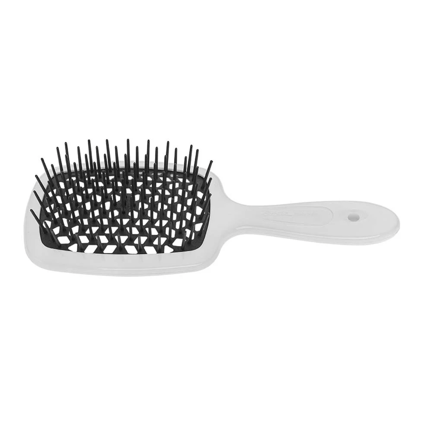 Janeke Superbrush Small - Щетка для волос белая с черным 56SP234 NER