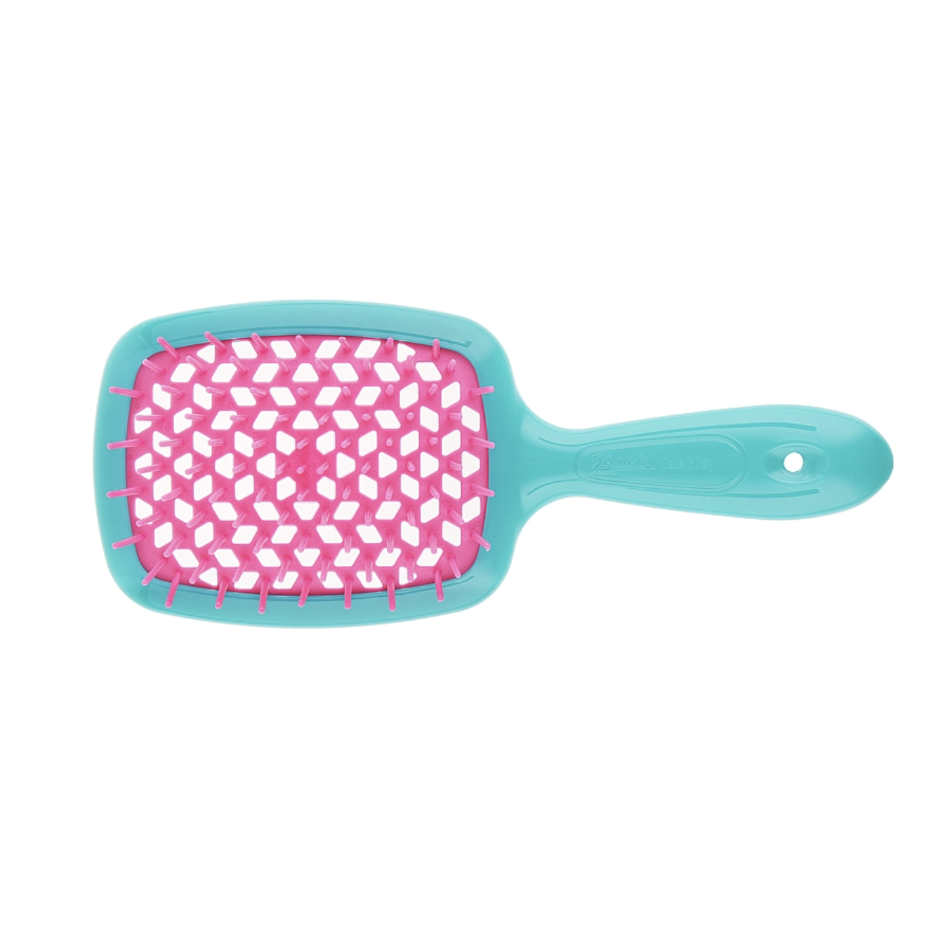 Janeke Superbrush Standart - Щетка для волос бирюзовая с розовым 86SP226 AR