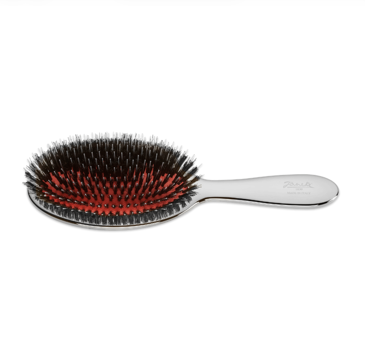 Janeke Hairbrush Small - Щетка массажная для волос маленькая серебряная CRSP21M