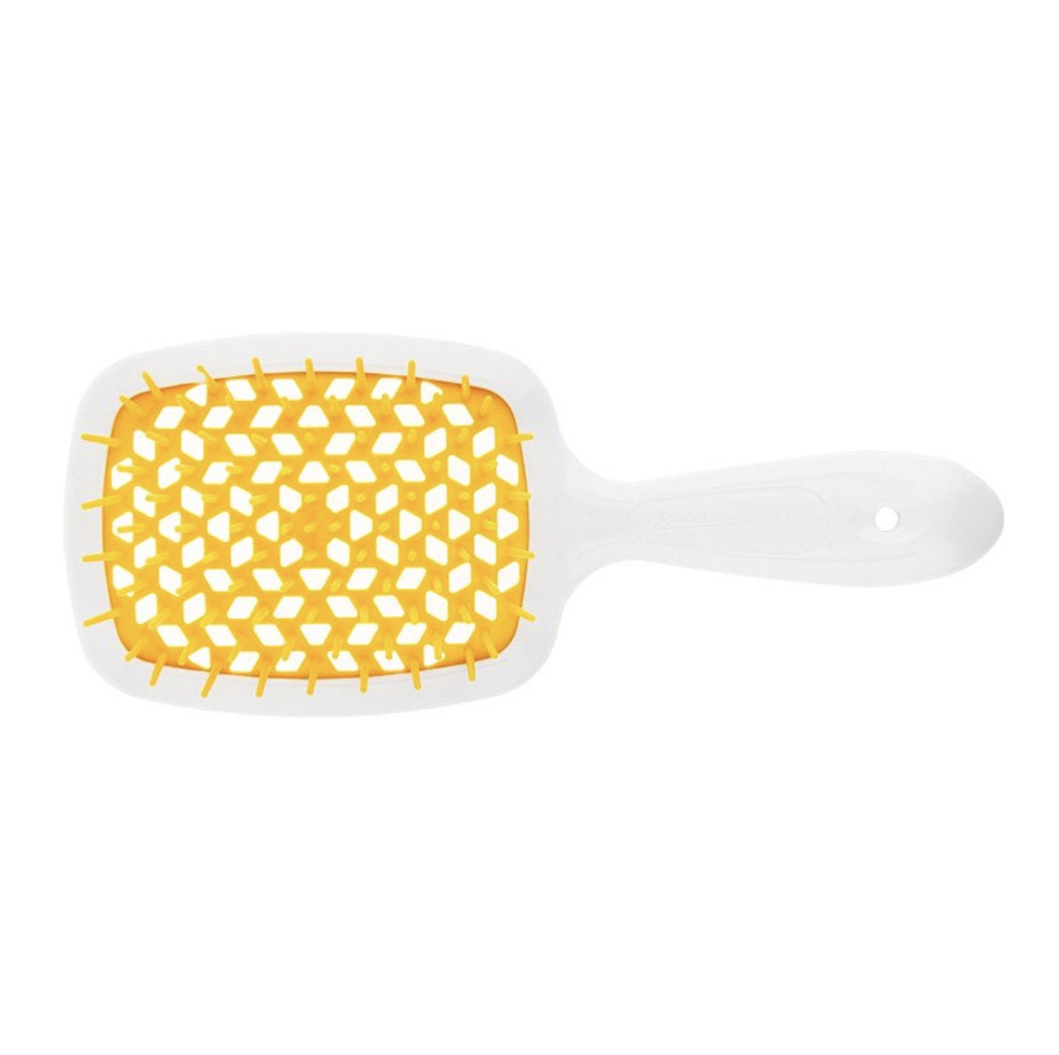 Janeke Superbrush Standart - Щетка для волос белая с желтым SP226BIA GIA