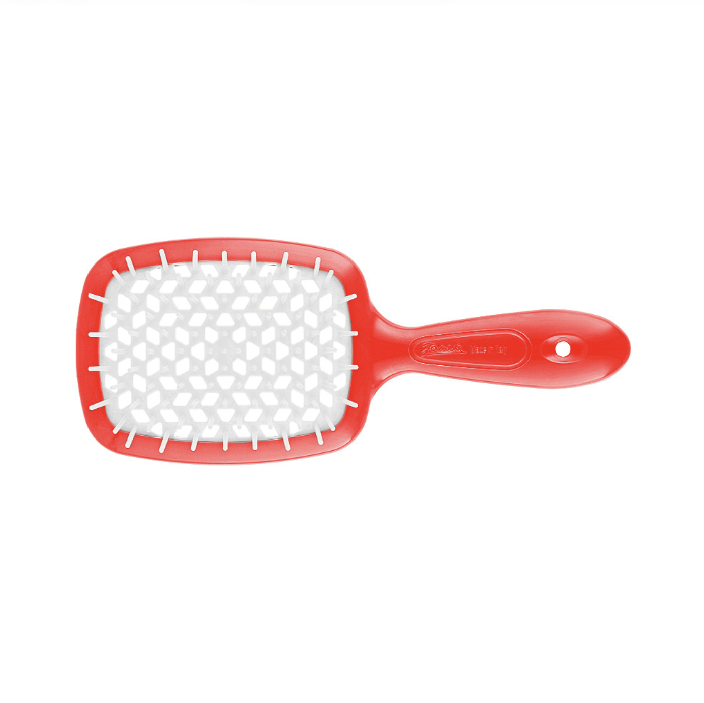 Janeke Superbrush Standart - Щетка для волос красная с белым