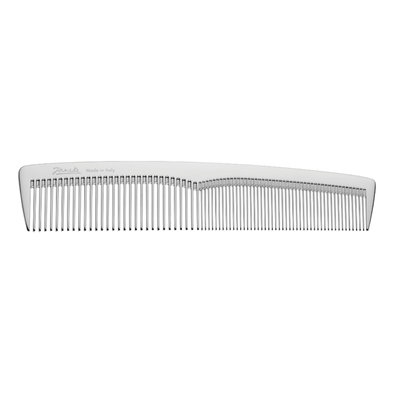 Janeke Styling Comb Large - Гребень для волос серебряный большой CR803