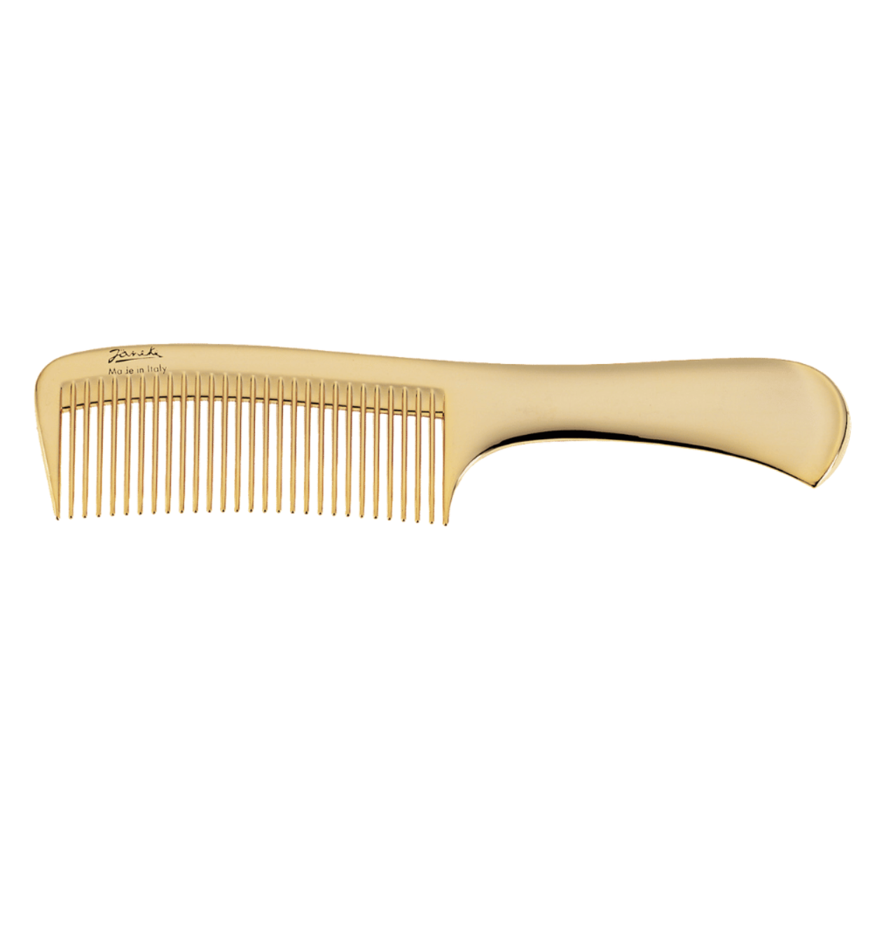 Janeke Styling Comb with Handle - Гребень с ручкой золотой AU825