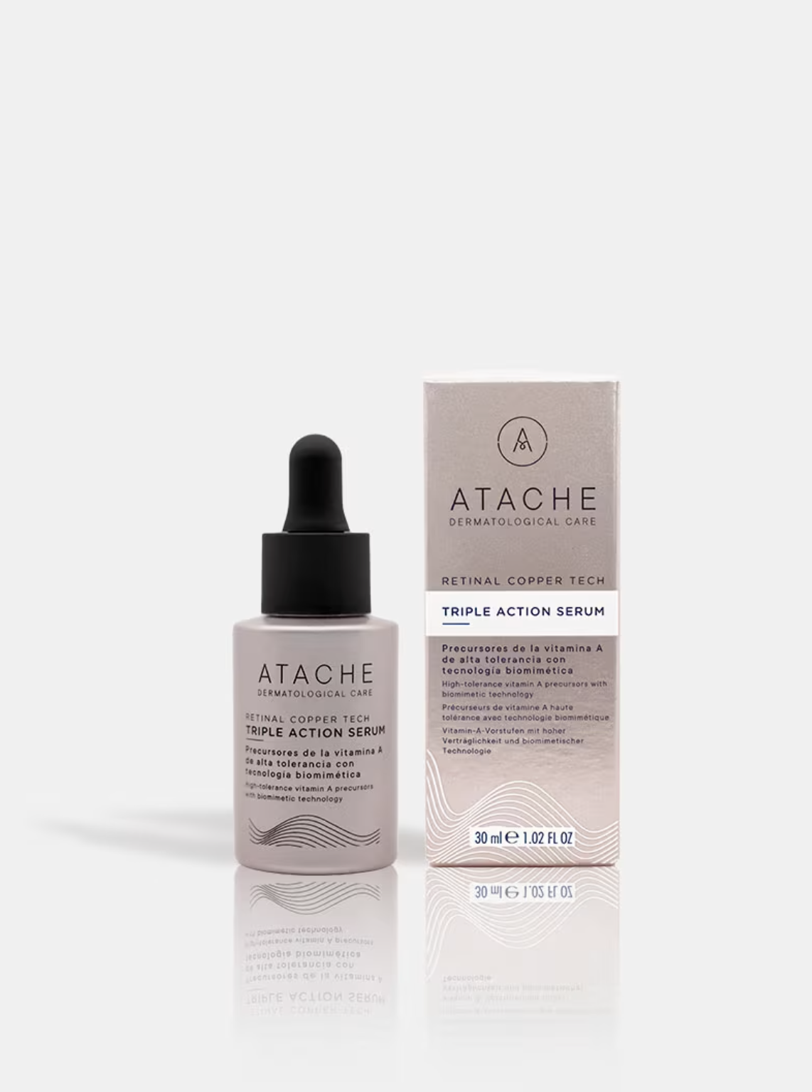 Atache Retinal Copper Tech Triple Action Serum - Нічна омолоджуюча сироватка з ретиналем та пептидами міді