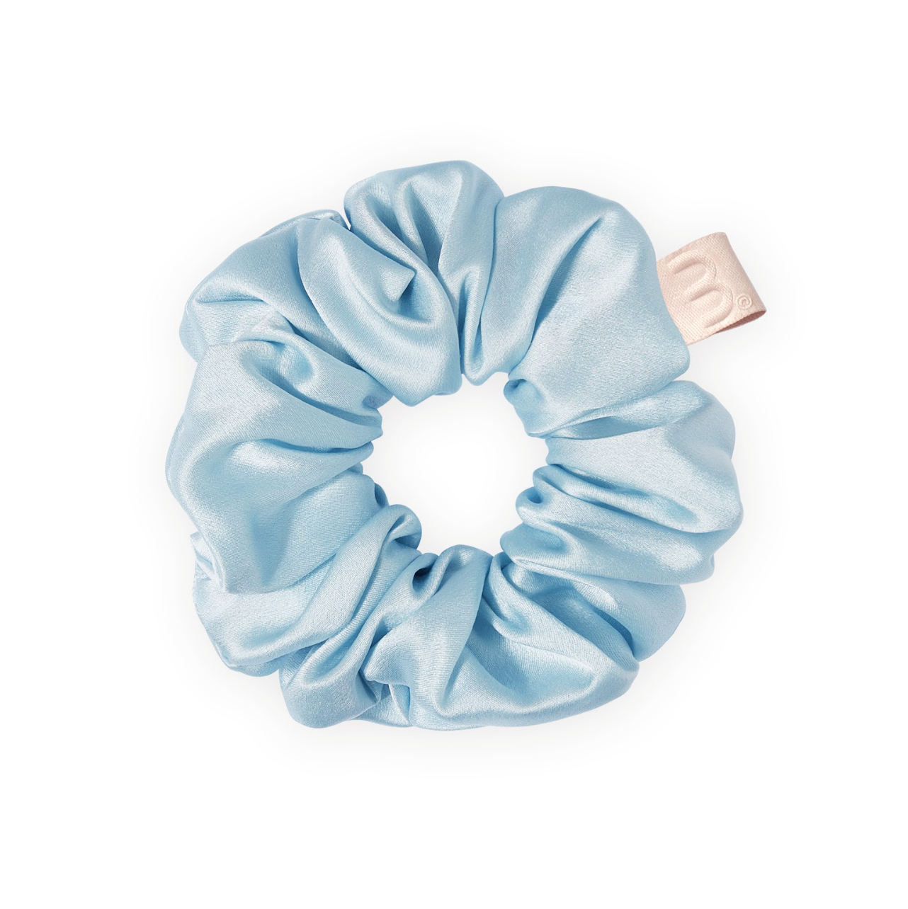 Mon Mou Silk Large Scrunchie Baby Blue - Объемная резинка для волос нежно-голубая Mon Mou Silk Large Scrunchie Baby Blue - Объемная резинка для волос нежно-голубая