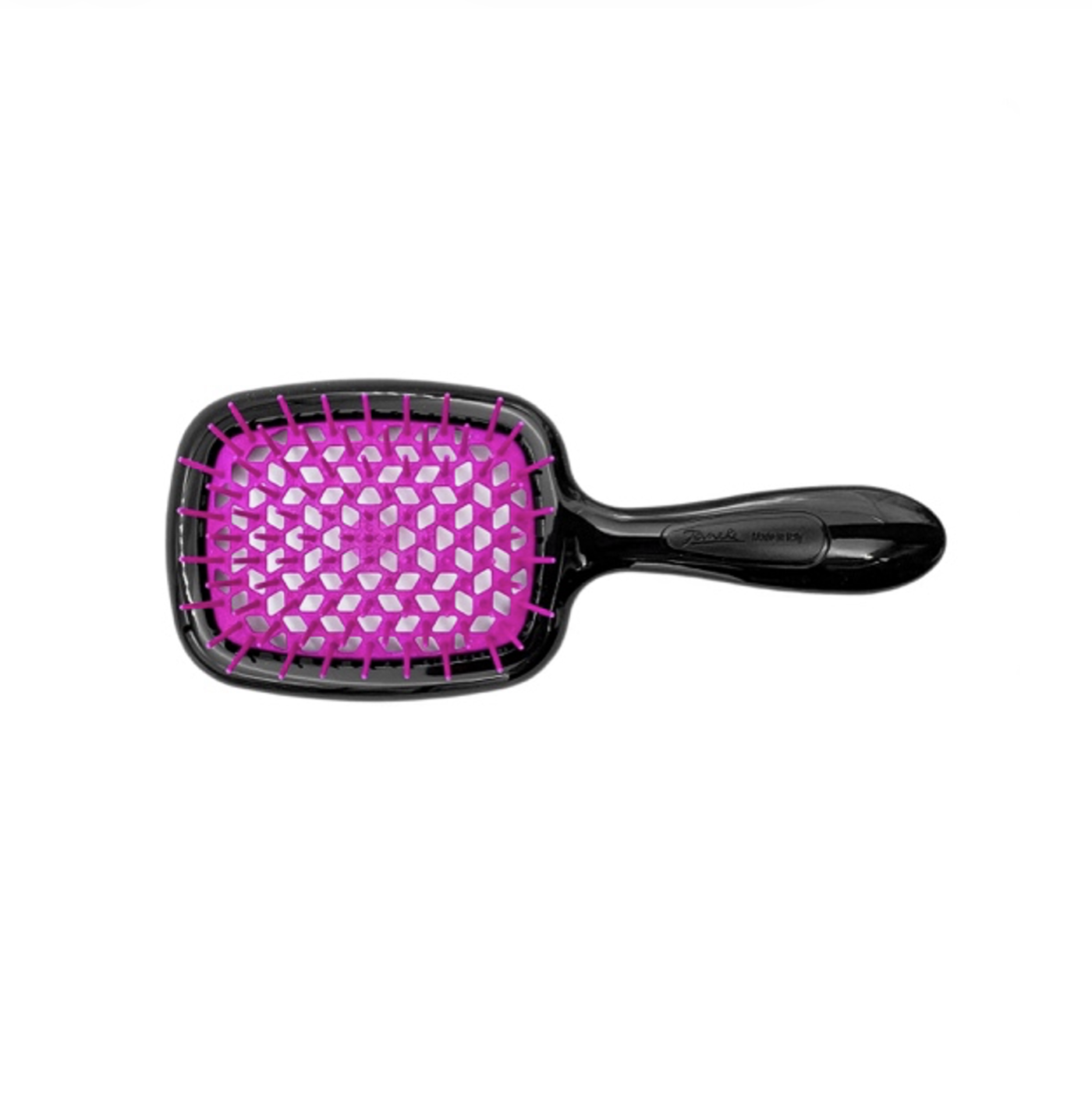 Janeke Superbrush Small - Щетка для волос черная с фуксией 71SP234 FUX