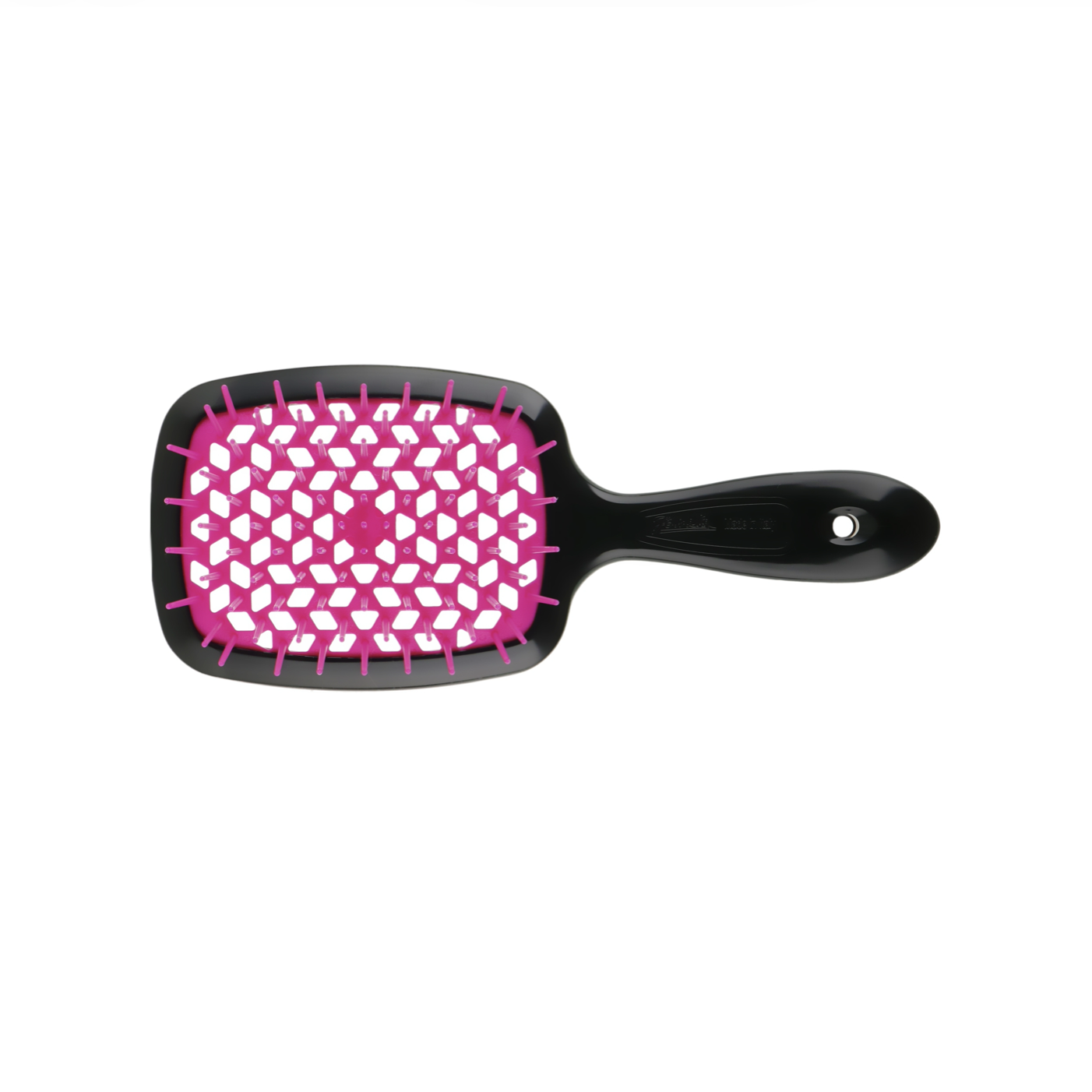 Janeke Superbrush Small - Щетка для волос черная с розовым 71SP234 FFL