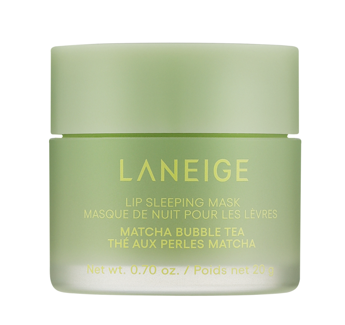 Laneige Lip Sleeping Mask Matcha Bubble Tea - Увлажняющая восстанавливающая ночная маска для губ