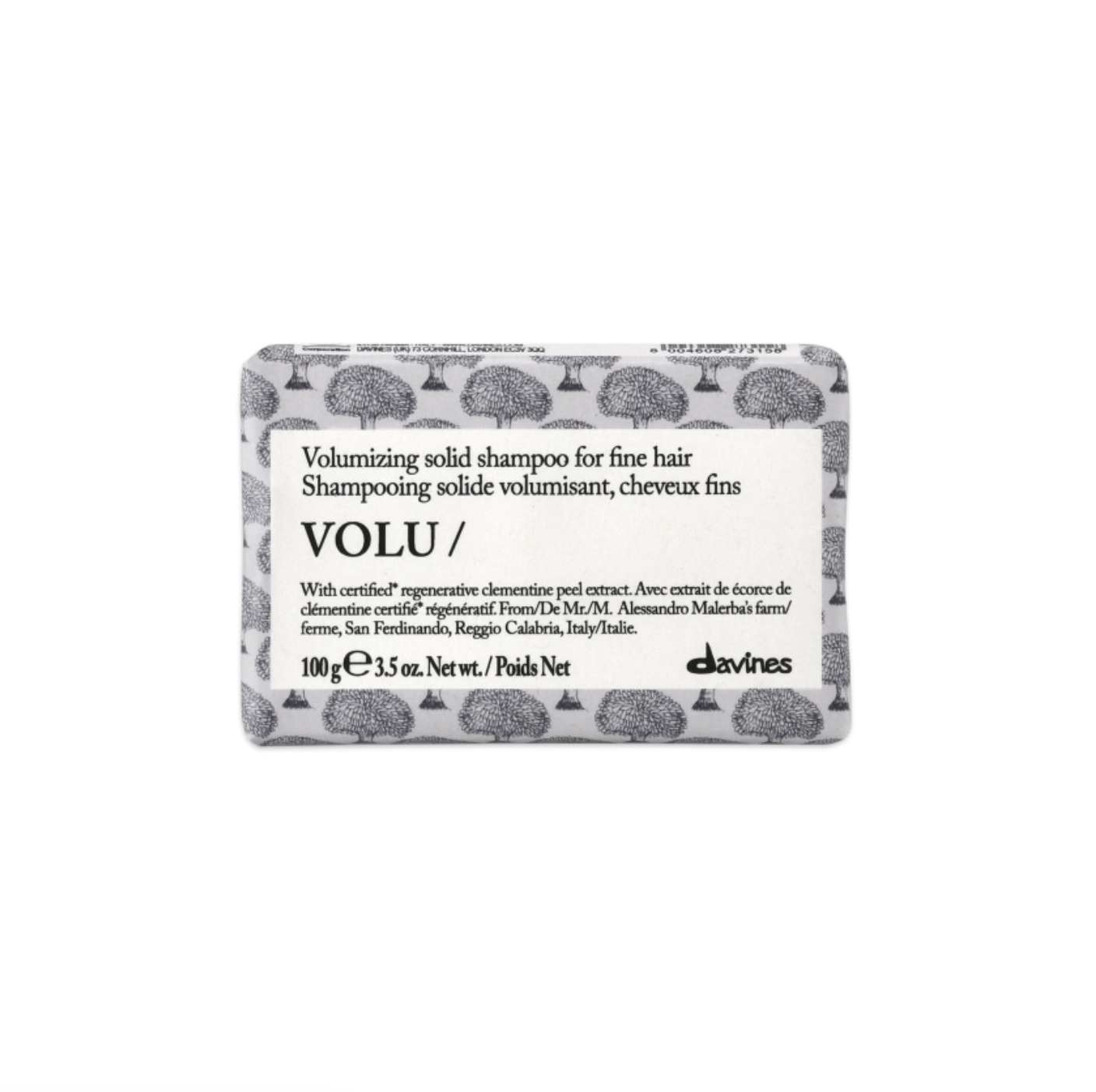 Davines Essential Haircare Volu Shampoo Bar - Твердий шампунь для надання об'єму