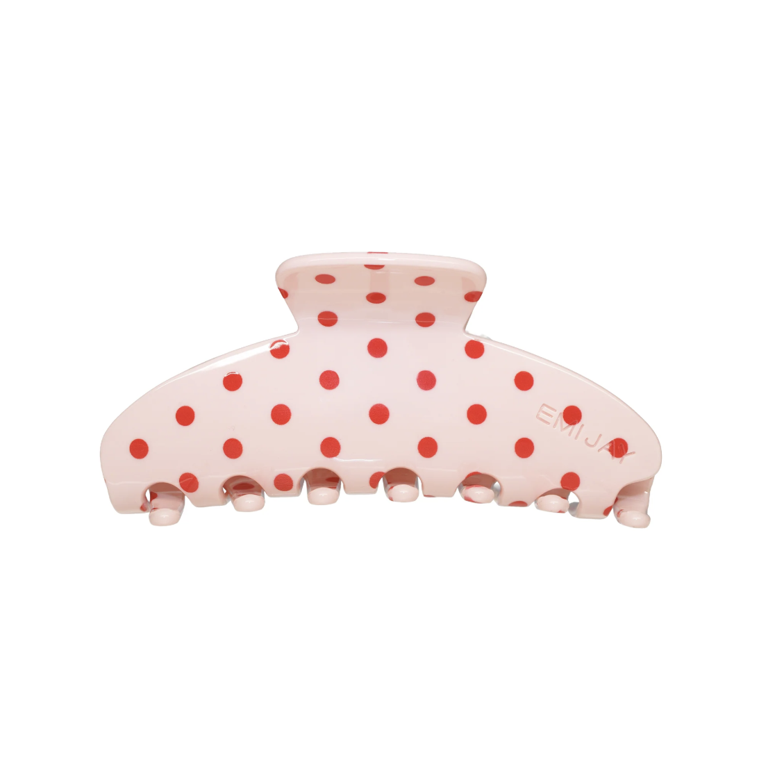 Emi Jay Big Effing Clip in Blush Polka Dot - Большой крабик для волос
