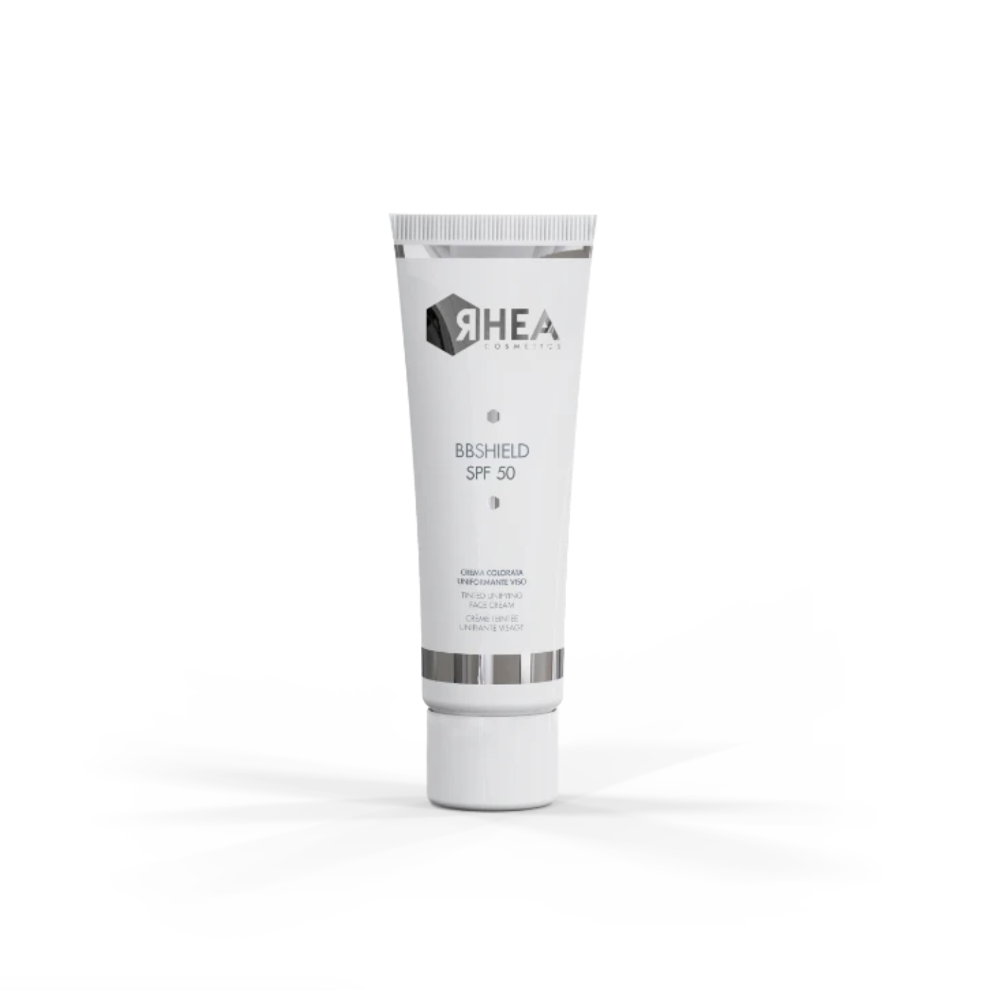 Rhea Cosmetics BBShield SPF50 - Тонирующий выравнивающий крем для лица Rhea Cosmetics BBShield SPF50 - Тонирующий выравнивающий крем для лица