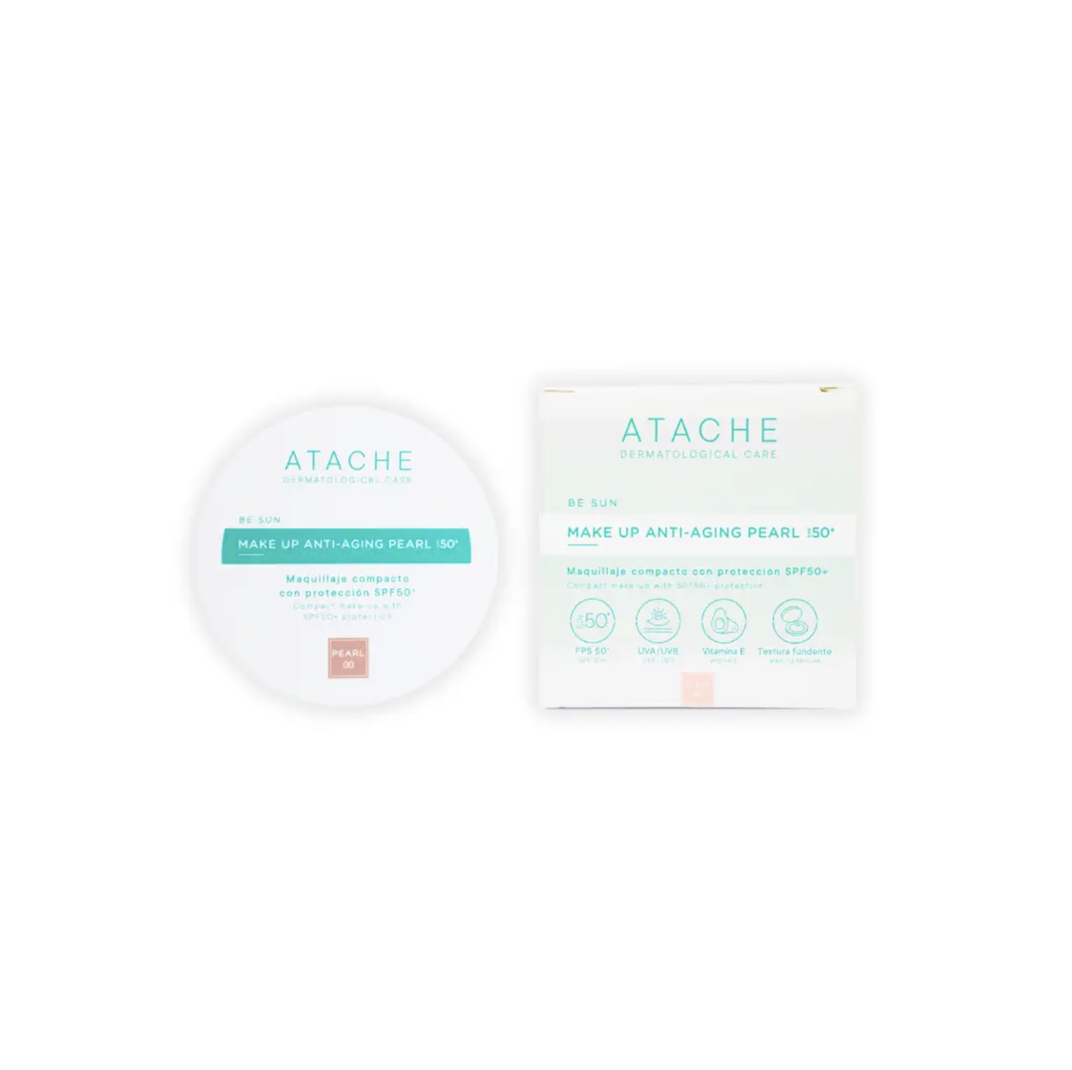 ATACHE Make Up Anti-Aging SPF 50+ Pearl - Антивіковий тонуючий кушон