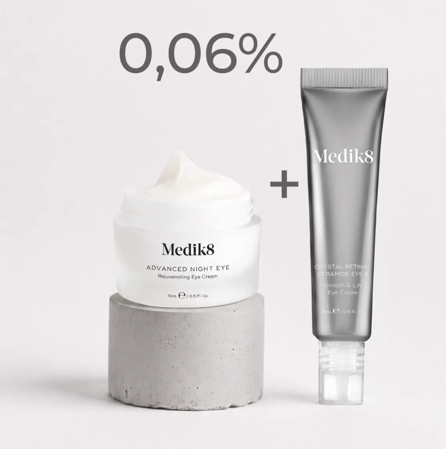 Medik8 Crystal Retinal Ceramide Eye 6 + Advanced Night Eye Set - Дует для омолодження шкіри навколо очей Medik8 Crystal Retinal Ceramide Eye 6 + Advanced Night Eye Set - Дует для омолодження шкіри навколо очей