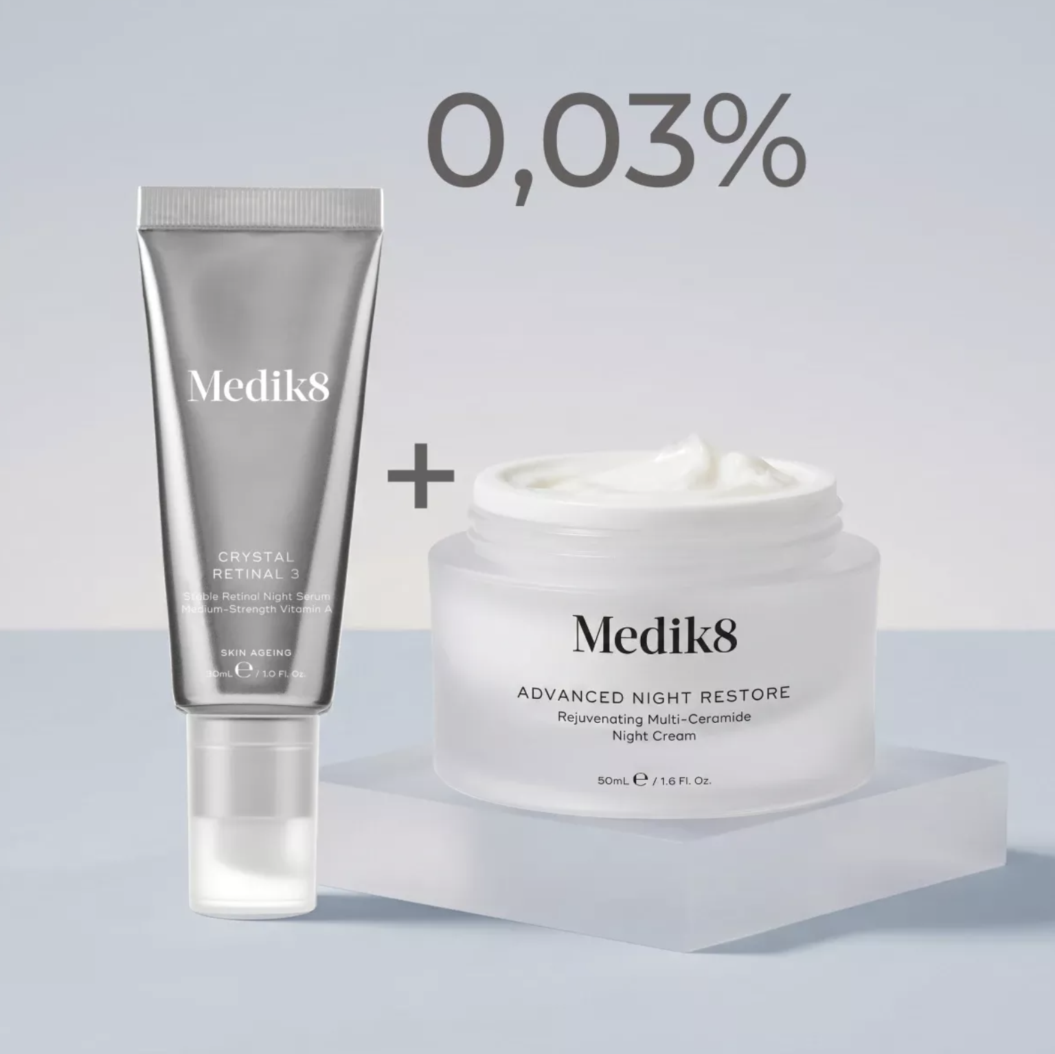 Medik8 Crystal Retinal 3 + Advanced Night Restore Set - Нічний дует для комплексного омолодження Medik8 Crystal Retinal 3 + Advanced Night Restore Set - Нічний дует для комплексного омолодження