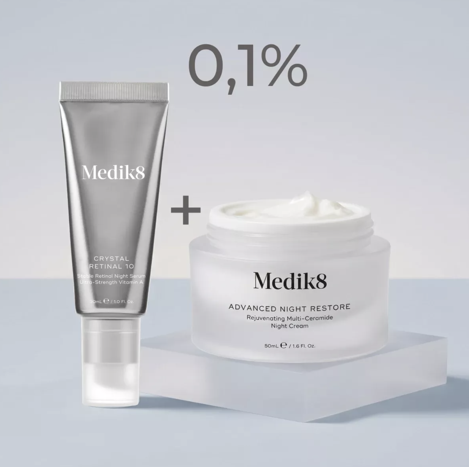 Medik8 Crystal Retinal 10 + Advanced Night Restore Set - Ночной дуэт для комплексного омоложения Medik8 Crystal Retinal 10 + Advanced Night Restore Set - Ночной дуэт для комплексного омоложения