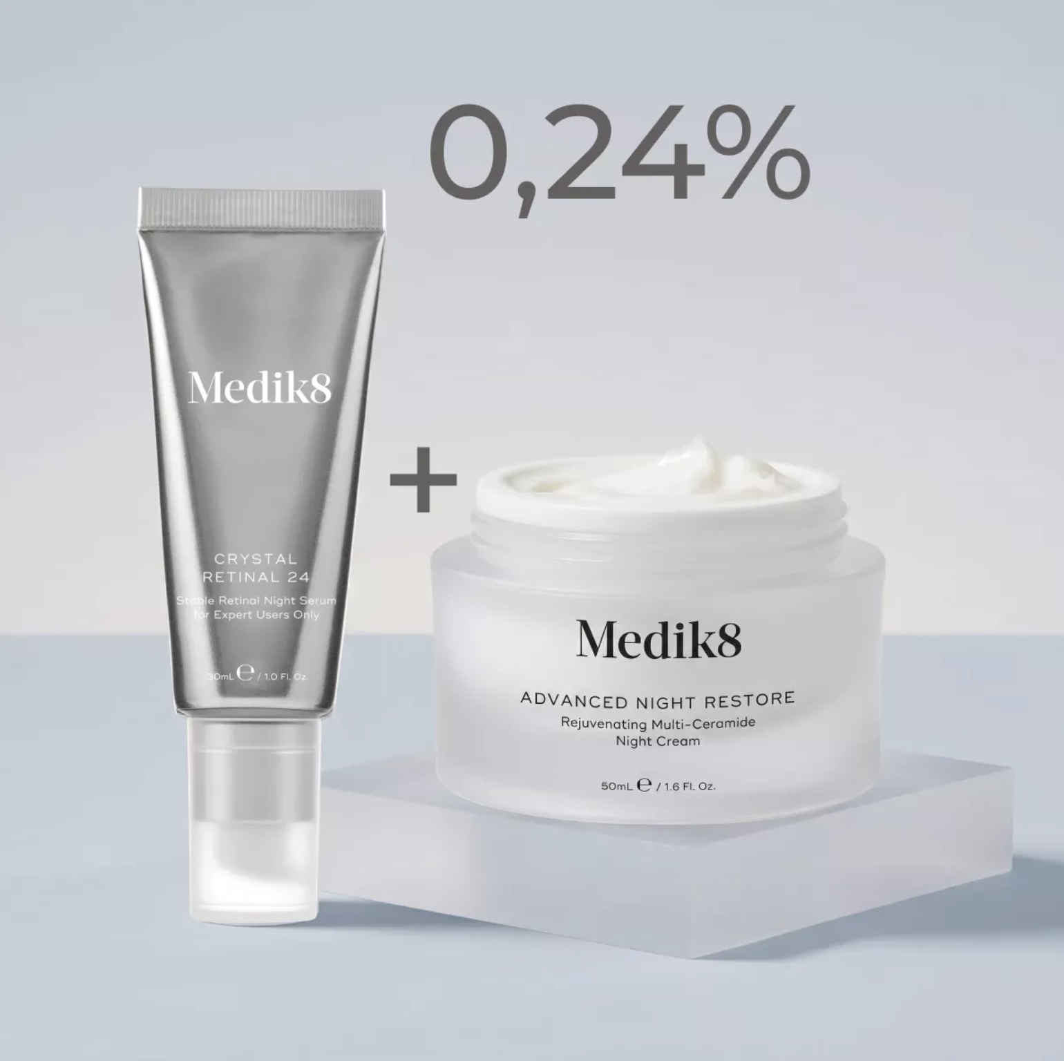 Medik8 Crystal Retinal 24 + Advanced Night Restore Set - Нічний дует для комплексного омолодження Medik8 Crystal Retinal 24 + Advanced Night Restore Set - Нічний дует для комплексного омолодження