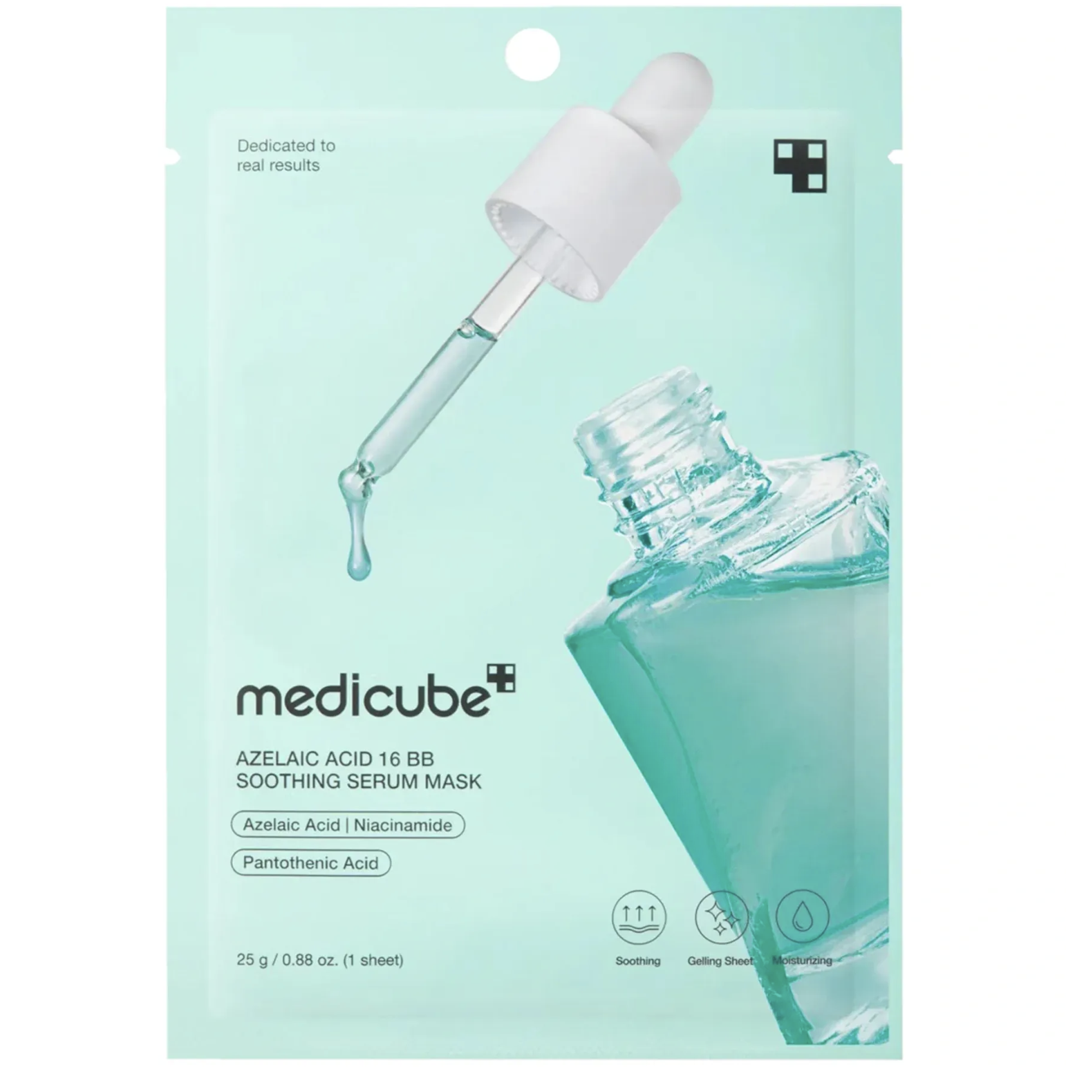 Medicube Azelaic Acid 16 BB Calming Serum Mask - Заспокійлива тканинна маска-сироватка з азелаїновою кислотою Medicube Azelaic Acid 16 BB Calming Serum Mask - Заспокійлива тканинна маска-сироватка з азелаїновою кислотою