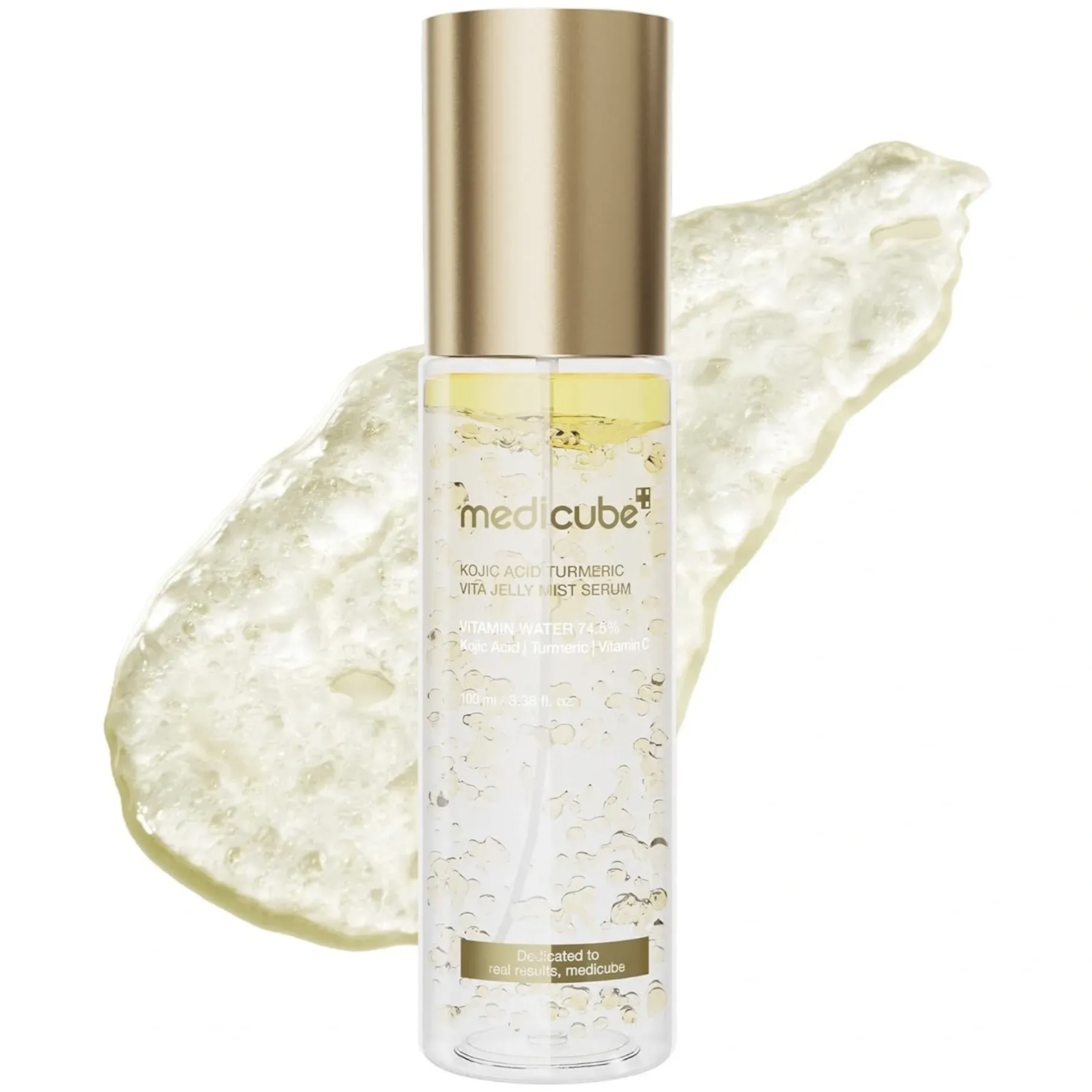 Medicube Kojic Acid Turmeric Vita Jelly Mist Serum - Освітлювальна гель-сироватка з кодзієвою кислотою та куркумою Medicube Kojic Acid Turmeric Vita Jelly Mist Serum - Освітлювальна гель-сироватка з кодзієвою кислотою та куркумою
