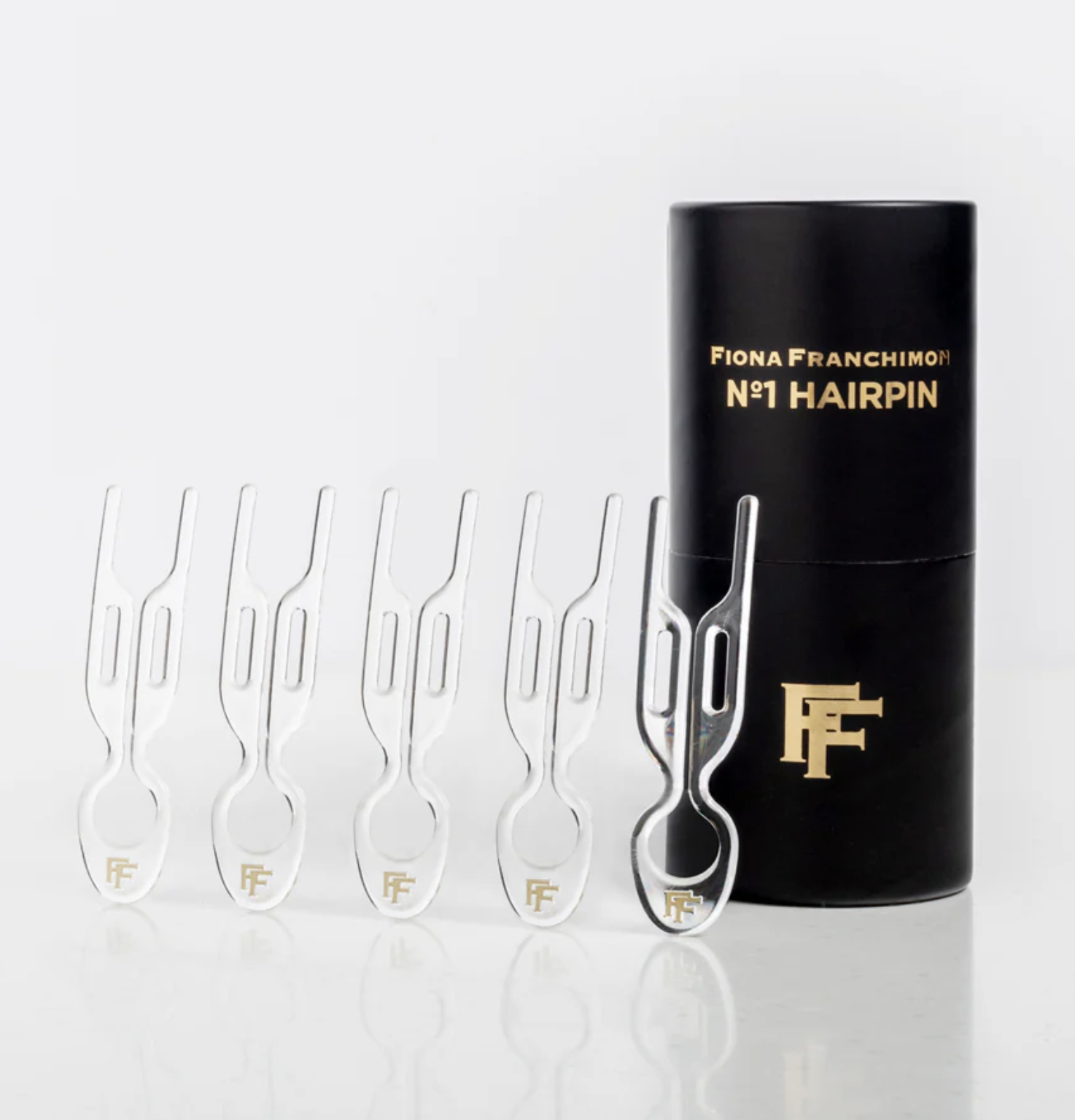 Fiona Franchimon №1 Hairpin Transparent Tube - Набор шпилек для волос