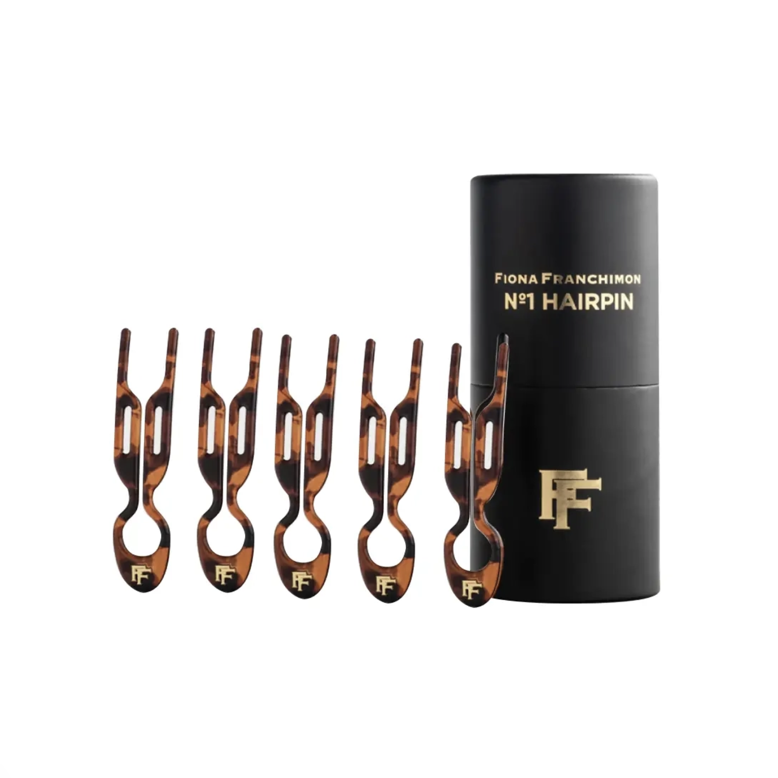 Fiona Franchimon №1 Hairpin Classic Havana Tube - Набор шпилек для волос