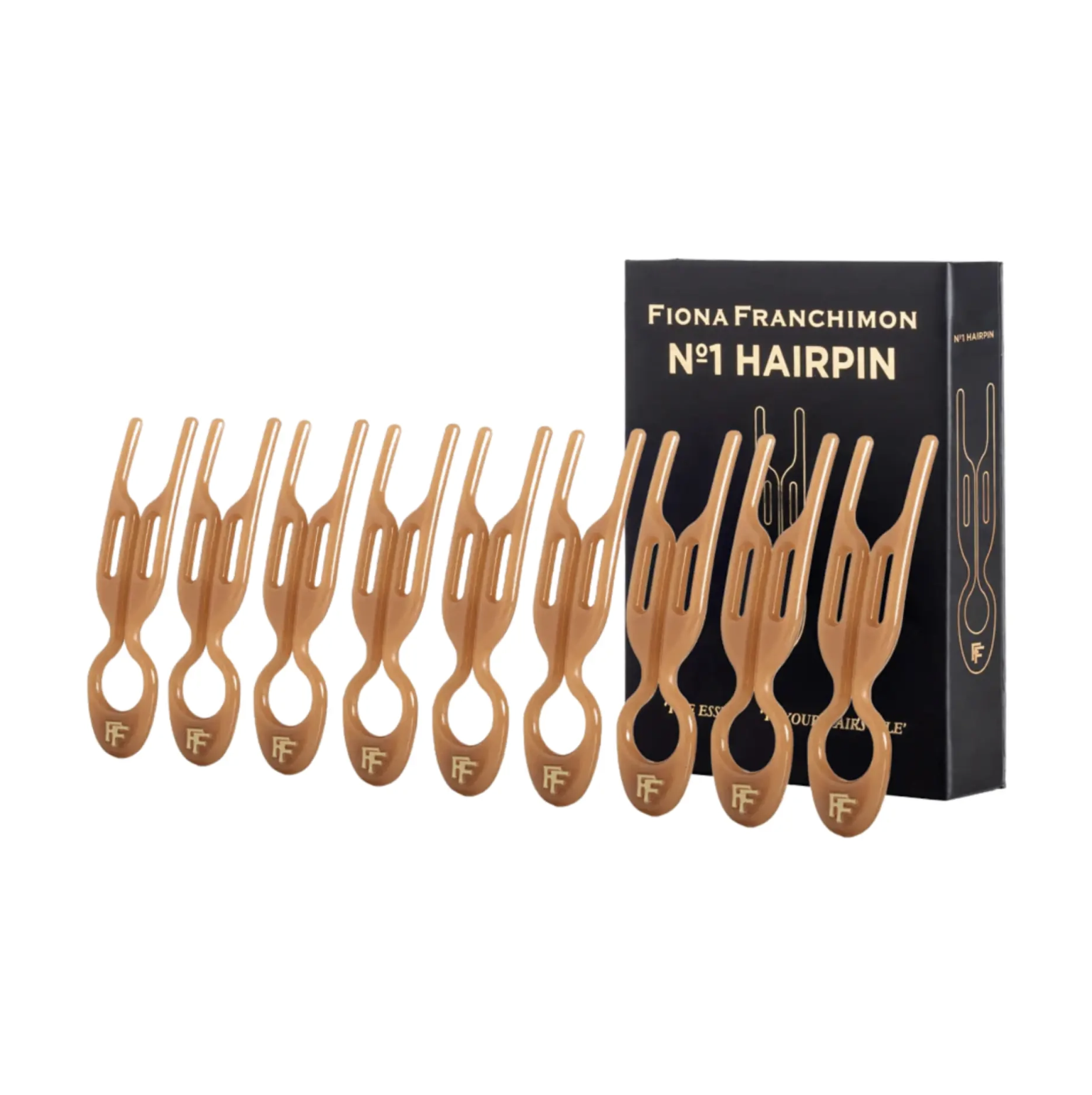 Fiona Franchimon №1 Hairpin Smooth Caramel - Набор шпилек для волос