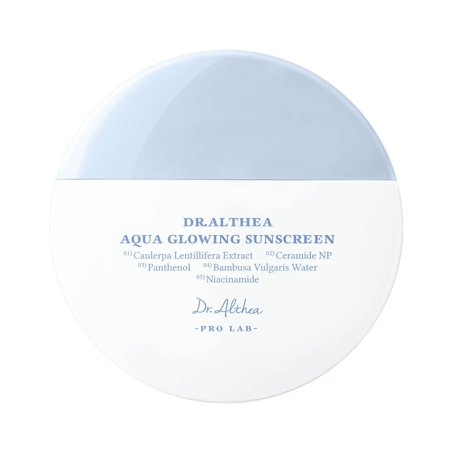 Dr.Althea Aqua Glowing Sunscreen - Зволожувальний сонцезахисний крем з пантенолом Dr.Althea Aqua Glowing Sunscreen - Зволожувальний сонцезахисний крем з пантенолом
