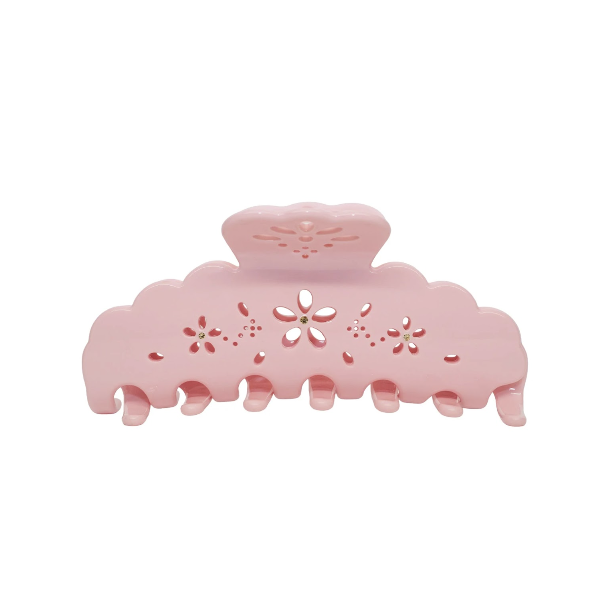 Emi Jay Big Effing Clip in Rose Fleur Eyelet - Большой крабик для волос