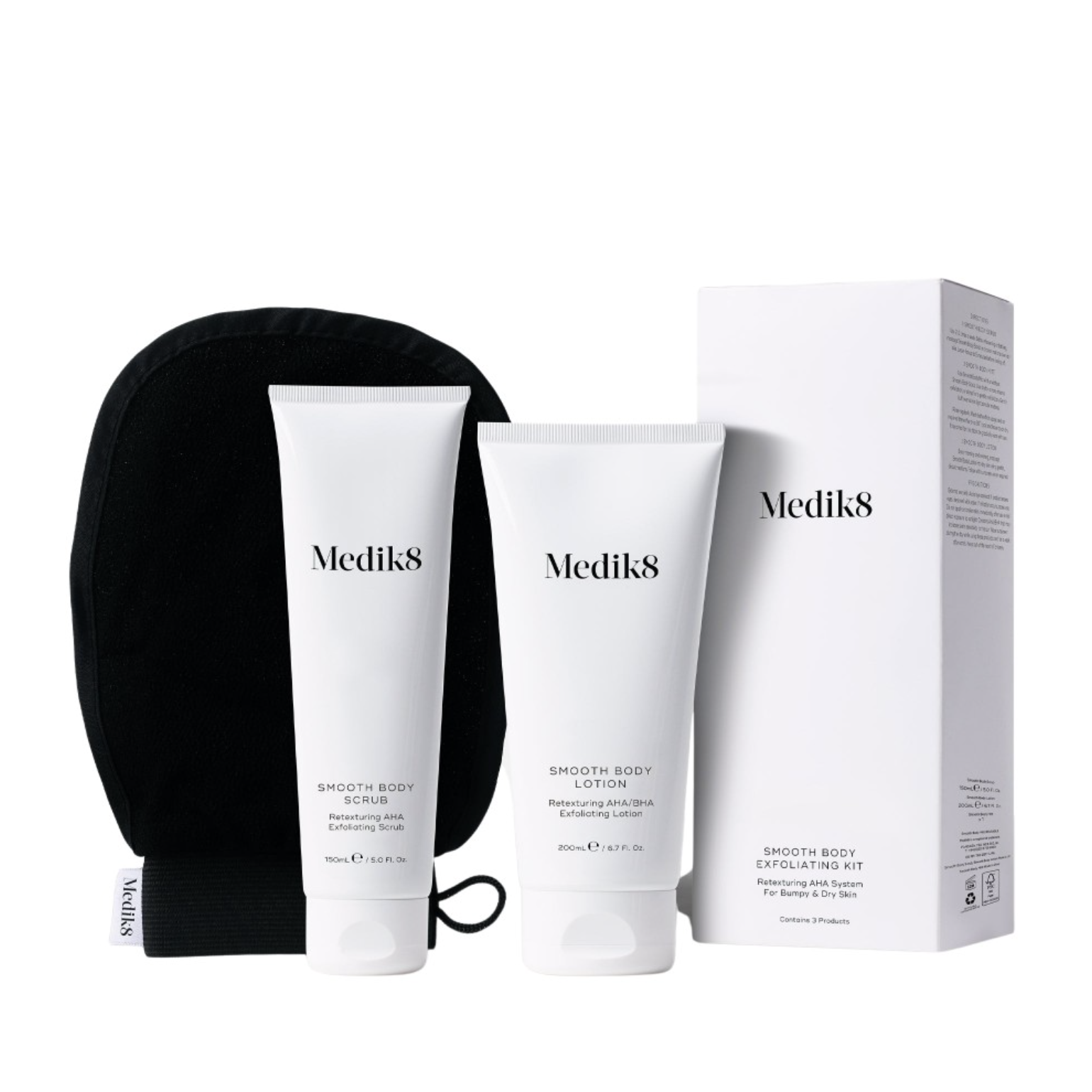 Medik8 Smooth Body Exfoliating Kit - Система с АНА-кислотами для сухой кожи и гиперкератоза Medik8 Smooth Body Exfoliating Kit - Система с АНА-кислотами для сухой кожи и гиперкератоза