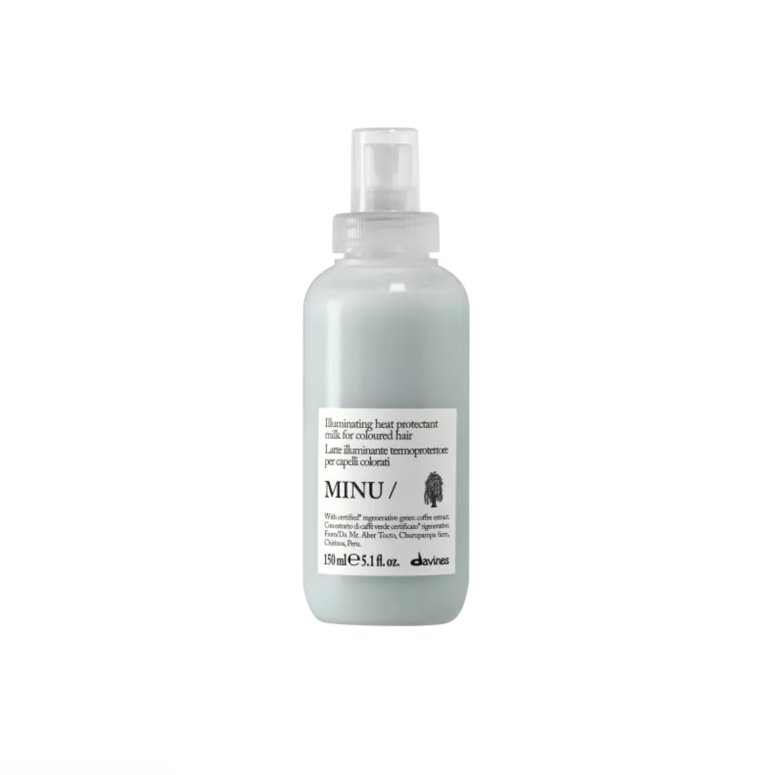 Davines Minu Milk - Молочко-термозахист для фарбованого волосся Davines Minu Milk - Молочко-термозахист для фарбованого волосся