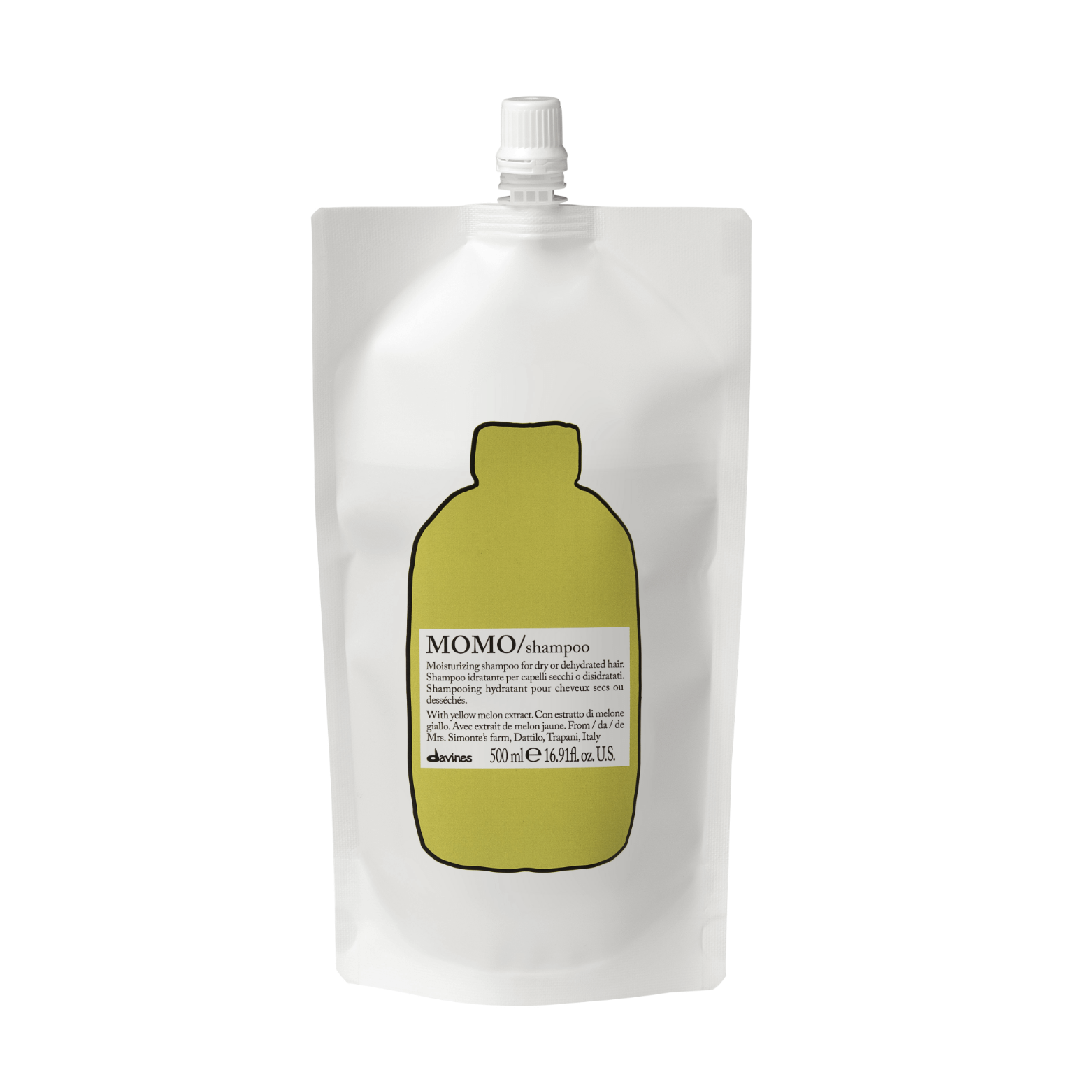 Davines Essential Haircare Momo Shampoo REFILL - Увлажняющий шампунь для сухих и обезвоженных волос РЕФИЛ Davines Essential Haircare Momo Shampoo REFILL - Увлажняющий шампунь для сухих и обезвоженных волос РЕФИЛ
